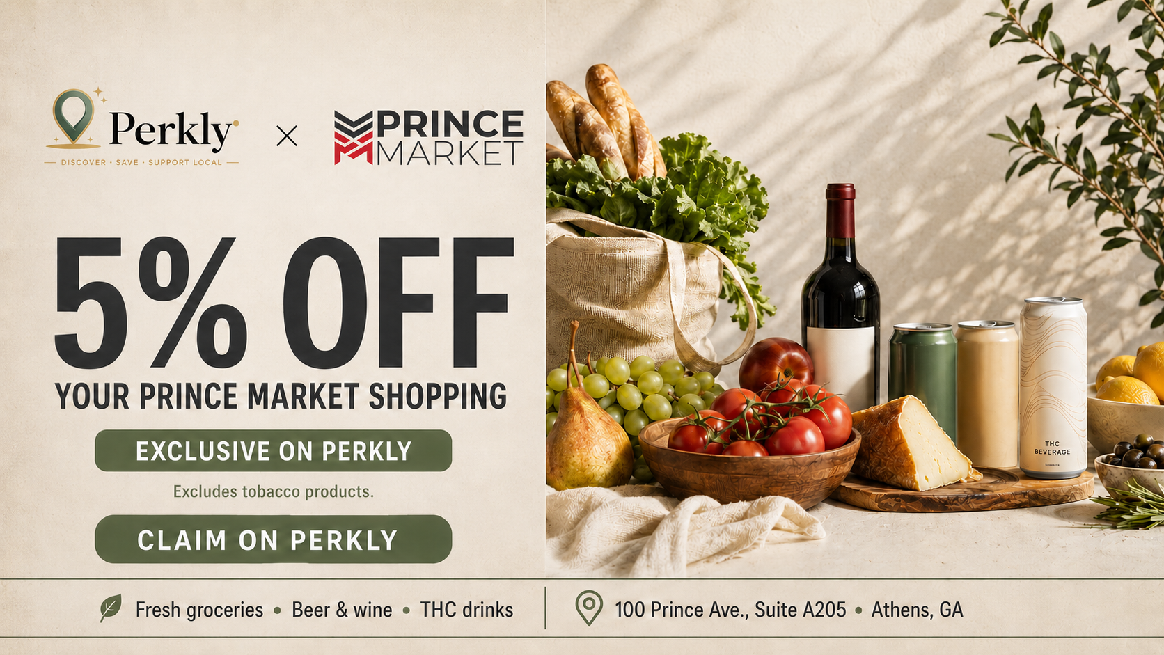 5% Off Your Prince Market Shopping